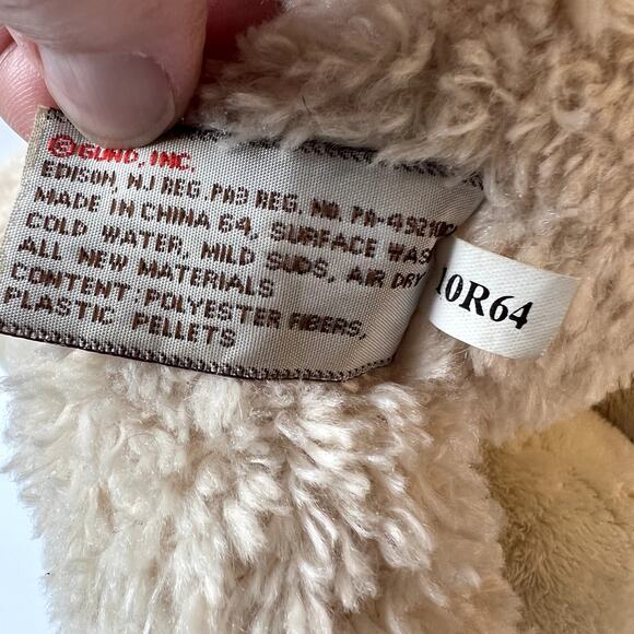 Gund Lamb Sitting Plush "Sadie" With Floral Bonnet 12" - Picture 8 of 8